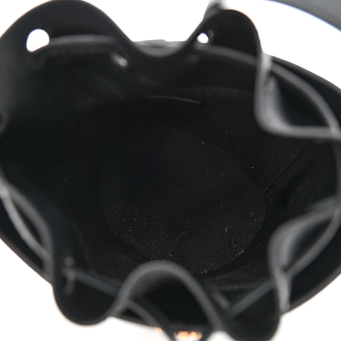Calfskin Medusa Chain Bucket Bag Black