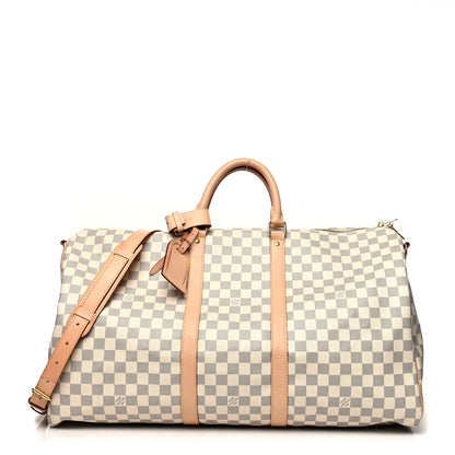 Louis Vuitton Damier Azur Keepall Bandouliere 55 1 of 18