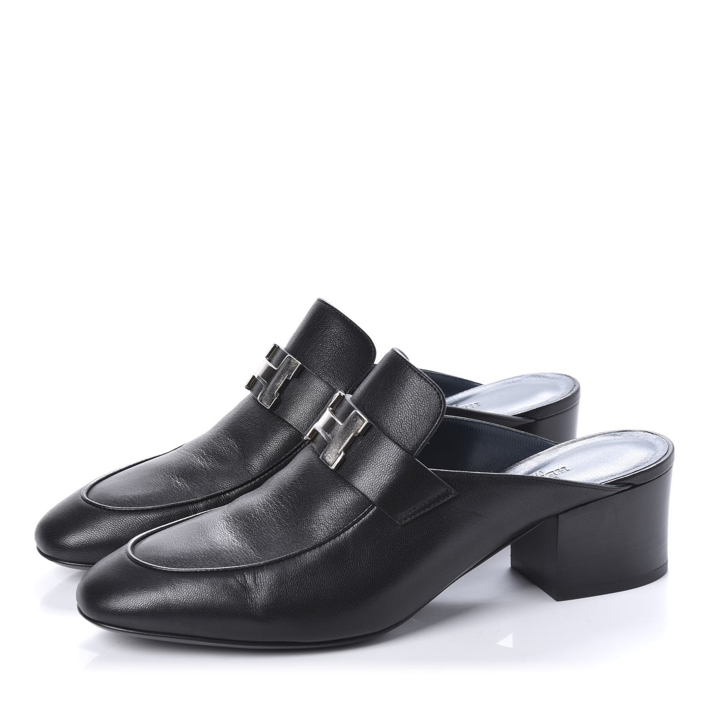 Goatskin Paradis Mules 37.5 Black