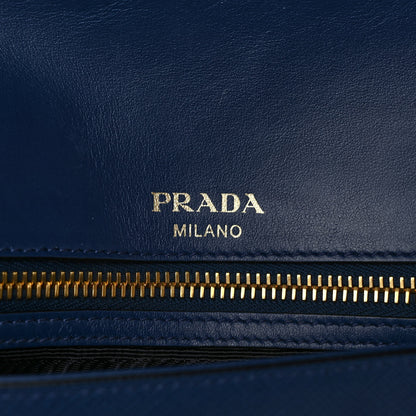 Prada Saffiano Flap Shoulder Bag Bluette 6 of 9