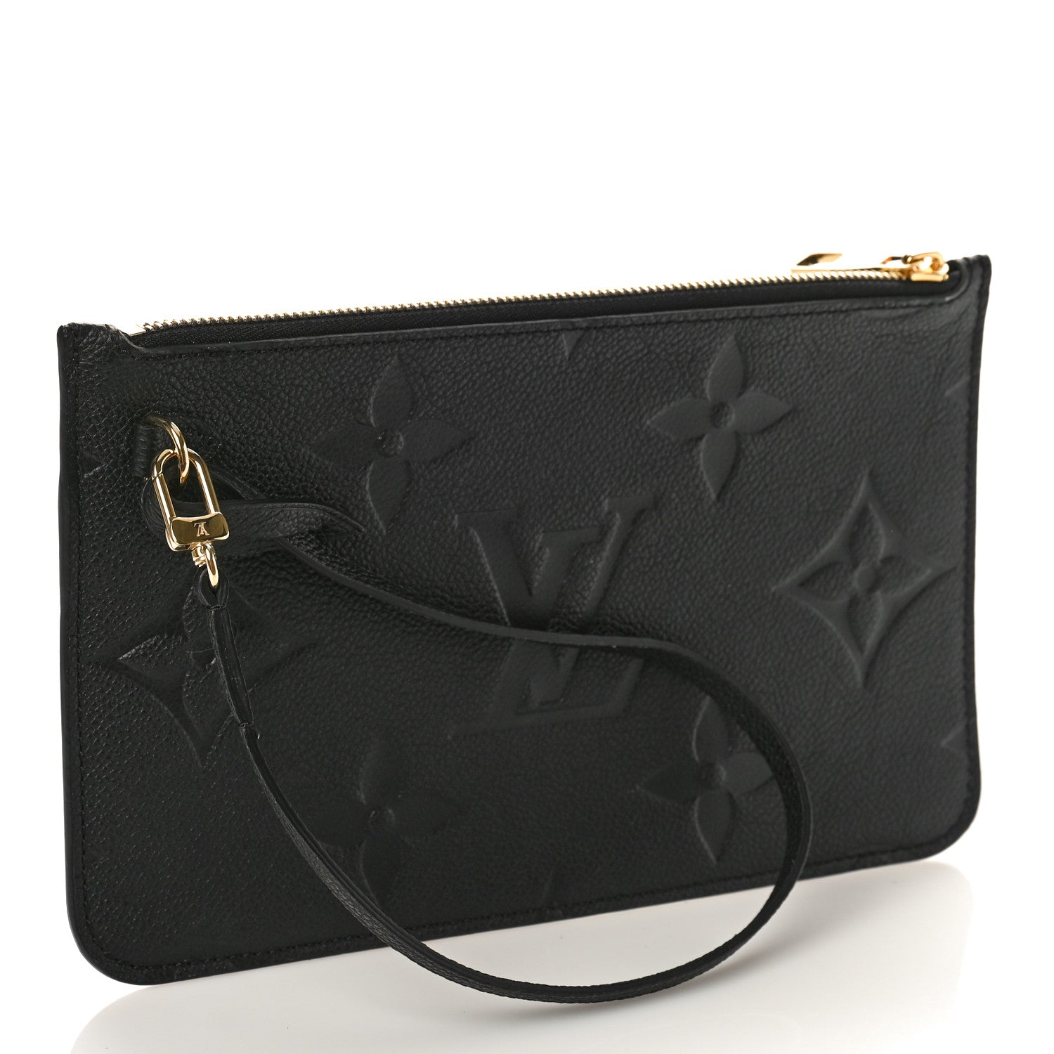 Louis Vuitton Empreinte Monogram Giant Neverfull MM Pochette Black 3 of 8