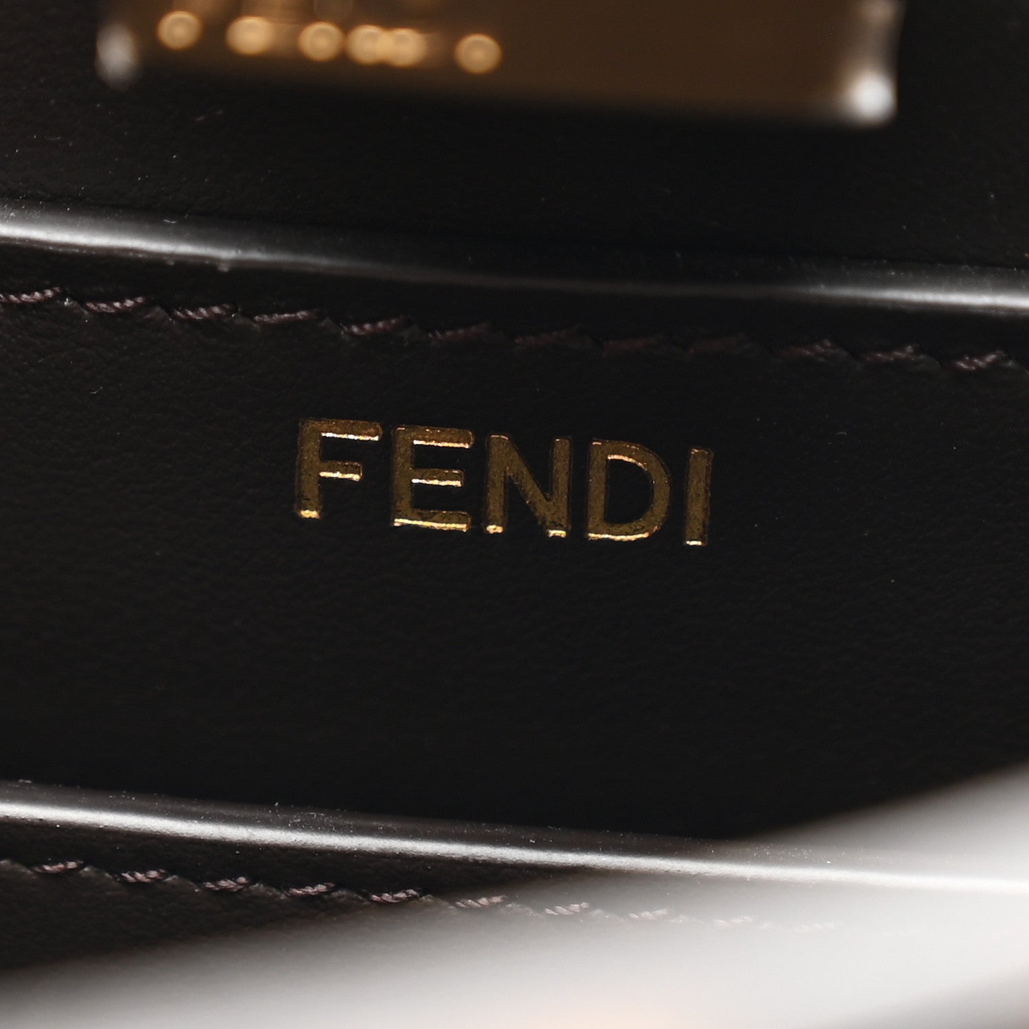 Fendi Cavallino Vitello Jaguar Print Small Peekaboo I SEE U Satchel Tobacco 6 of 9