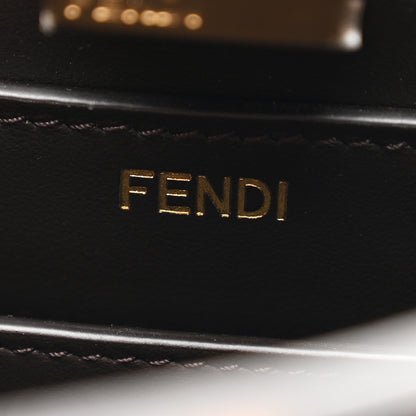 Fendi Cavallino Vitello Jaguar Print Small Peekaboo I SEE U Satchel Tobacco 6 of 9
