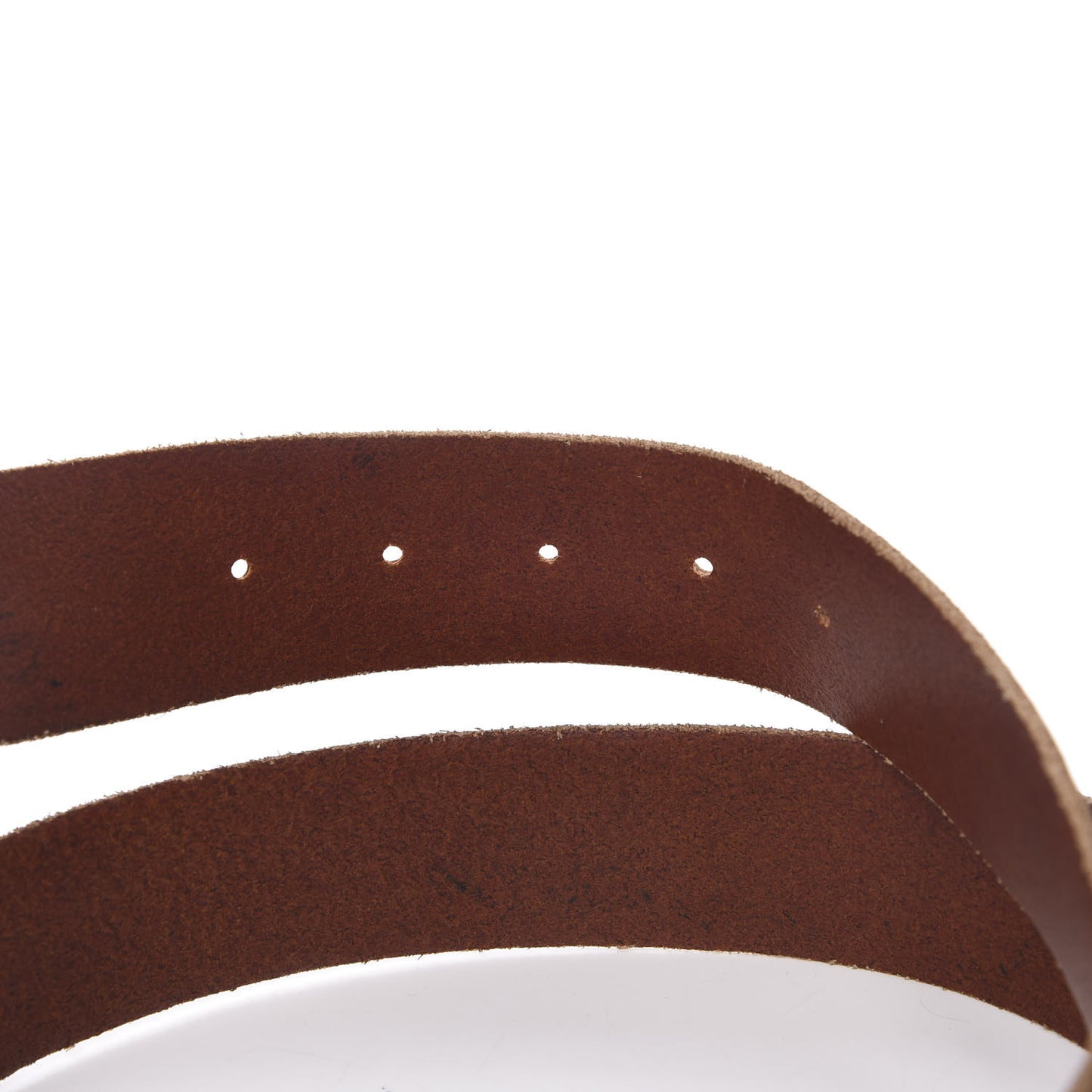 Calfskin Feline Buckle Belt 90 36 Brown