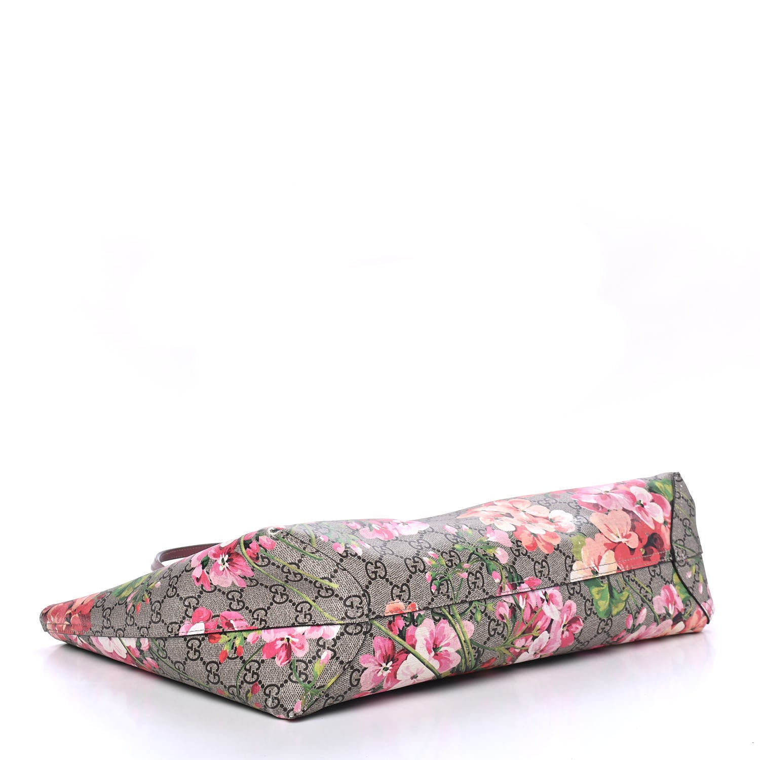 Gucci GG Supreme Monogram Blooms Medium Reversible Tote Beige Multicolor Dry Rose 3 of 11