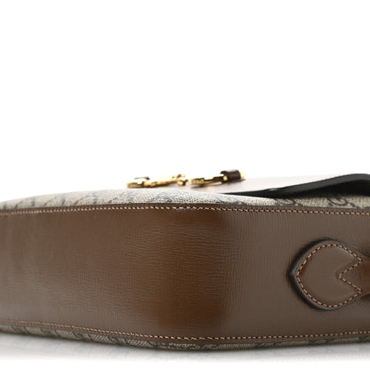 Gucci GG Supreme Monogram Small Horsebit 1955 Shoulder Bag Beige Brown Sugar 10 of 11