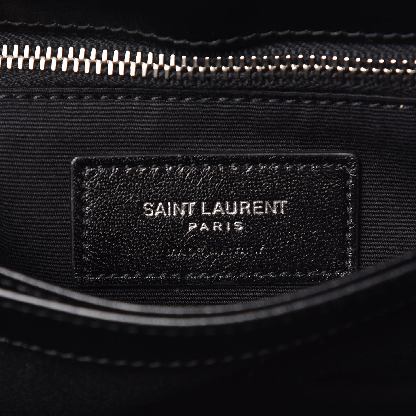 Calfskin Y Quilted Monogram Toy Loulou Crossbody Bag Black