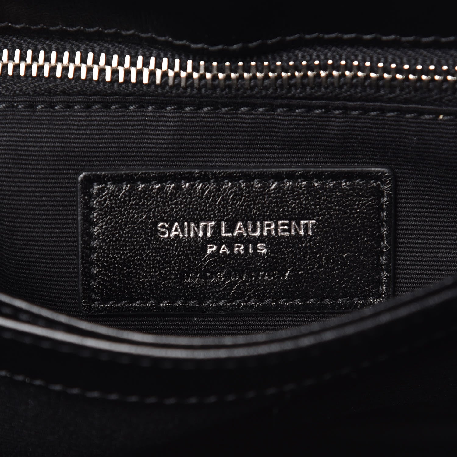 Saint Laurent Calfskin Y Quilted Monogram Toy Loulou Crossbody Bag Black 6 of 11