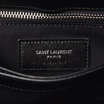Saint Laurent Calfskin Y Quilted Monogram Toy Loulou Crossbody Bag Black 6 of 11