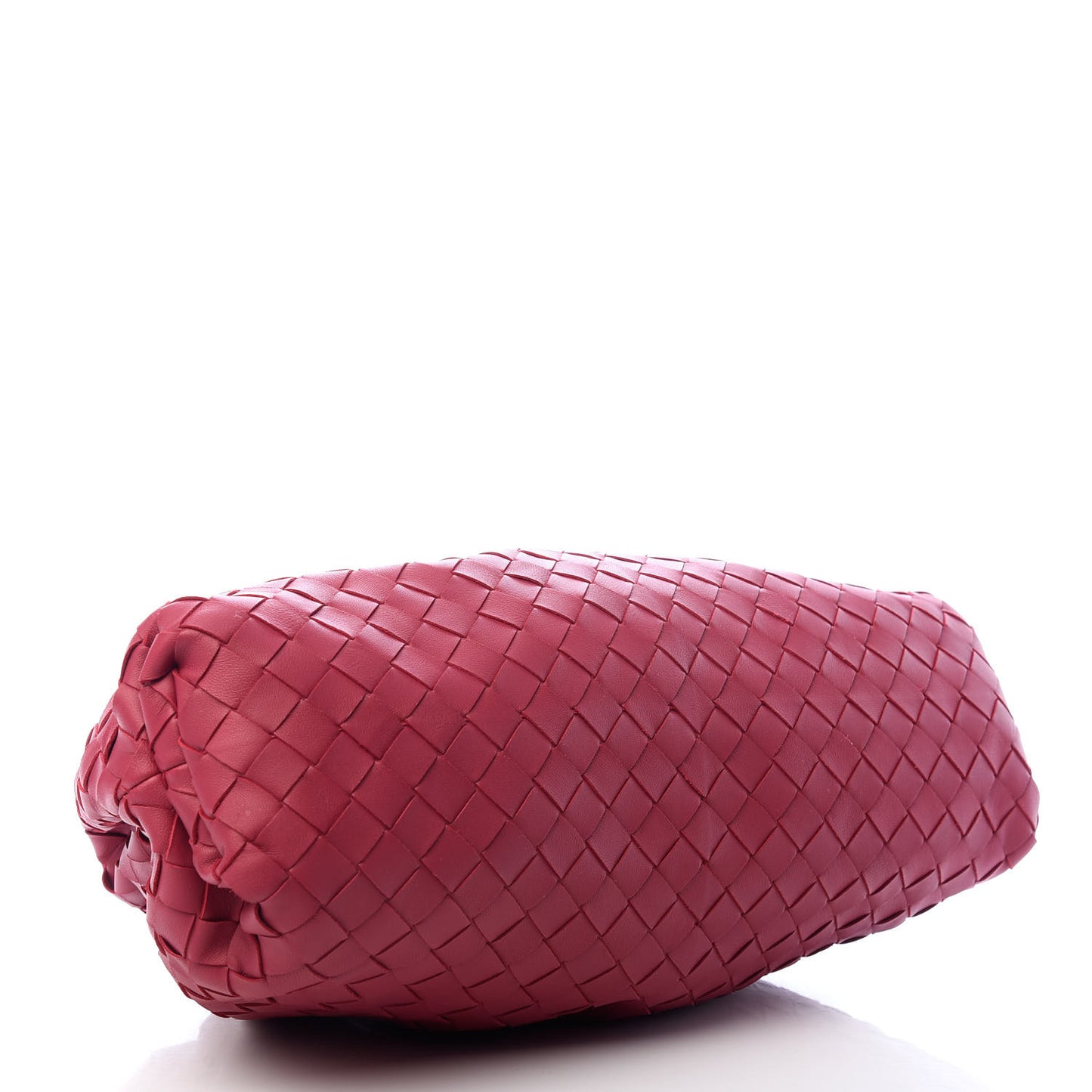 Nappa Maxi Intrecciato The Pouch Oversized Clutch Amaranto