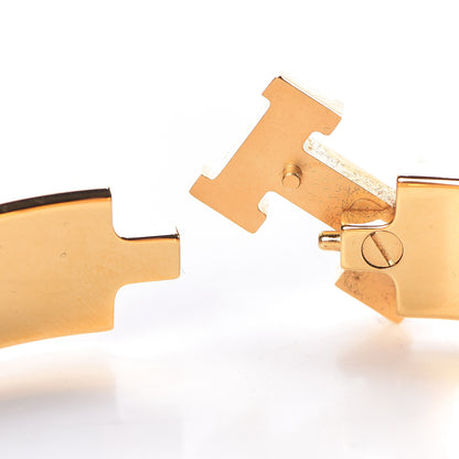 Hermes Enamel Narrow Clic Clac H Bracelet GM White 5 of 6