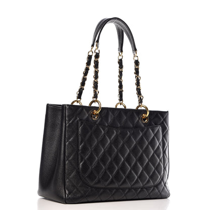 Chanel Caviar Quilted Grand Shopping Tote GST Black 3 of 11