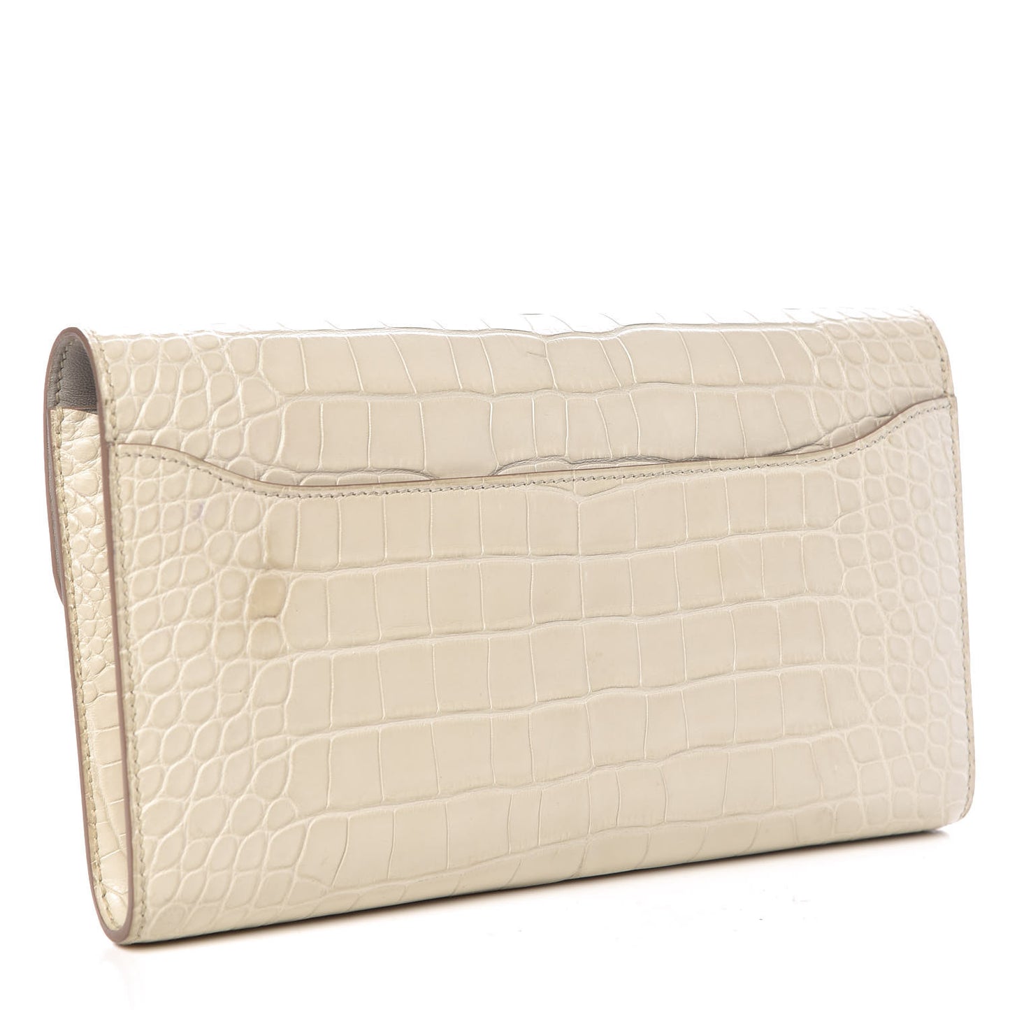 Matte Alligator Constance Wallet Beton