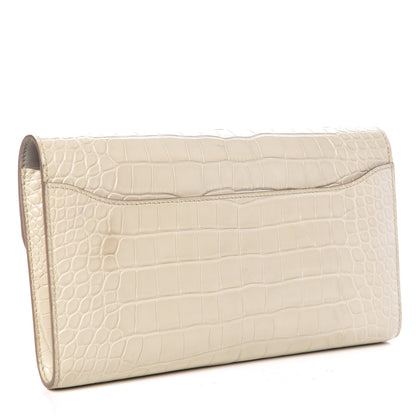 Hermes Matte Alligator Constance Wallet Beton 3 of 14