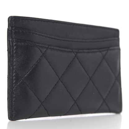 Chanel Lambskin Quilted Card Holder Black 2 of 8
