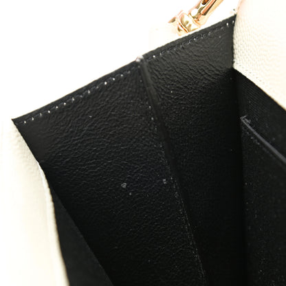 Saint Laurent Grain De Poudre Matelasse Chevron Monogram Envelope Clutch Crema Soft 10 of 11