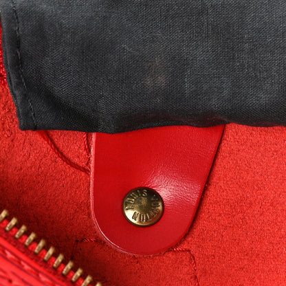 Louis Vuitton Epi Speedy 30 Castillan Red 6 of 9