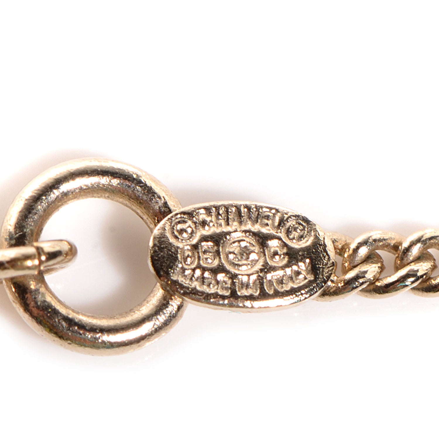 Chanel Resin Cambon Necklace Pink Black 6 of 8