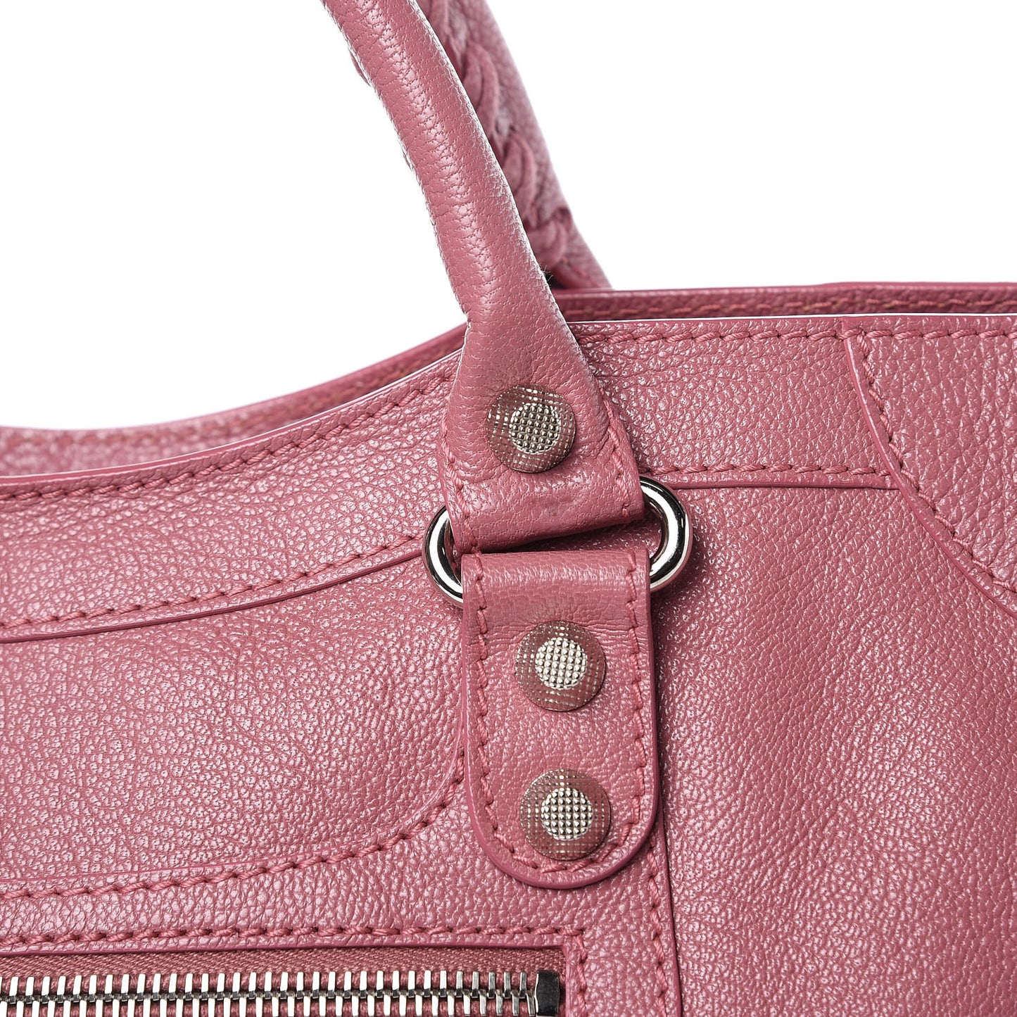 Chevre Hamilton Giant 12 Silver Hardware City Rose Bruyere