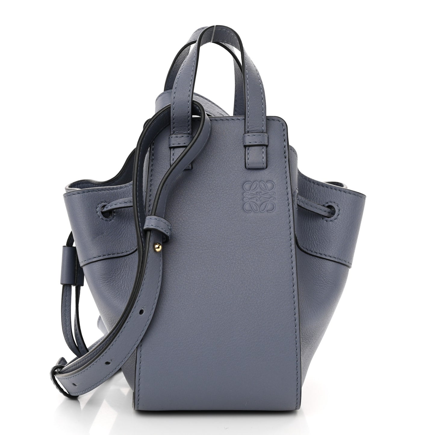Calfskin Mini Hammock Shoulder Bag Atlantic