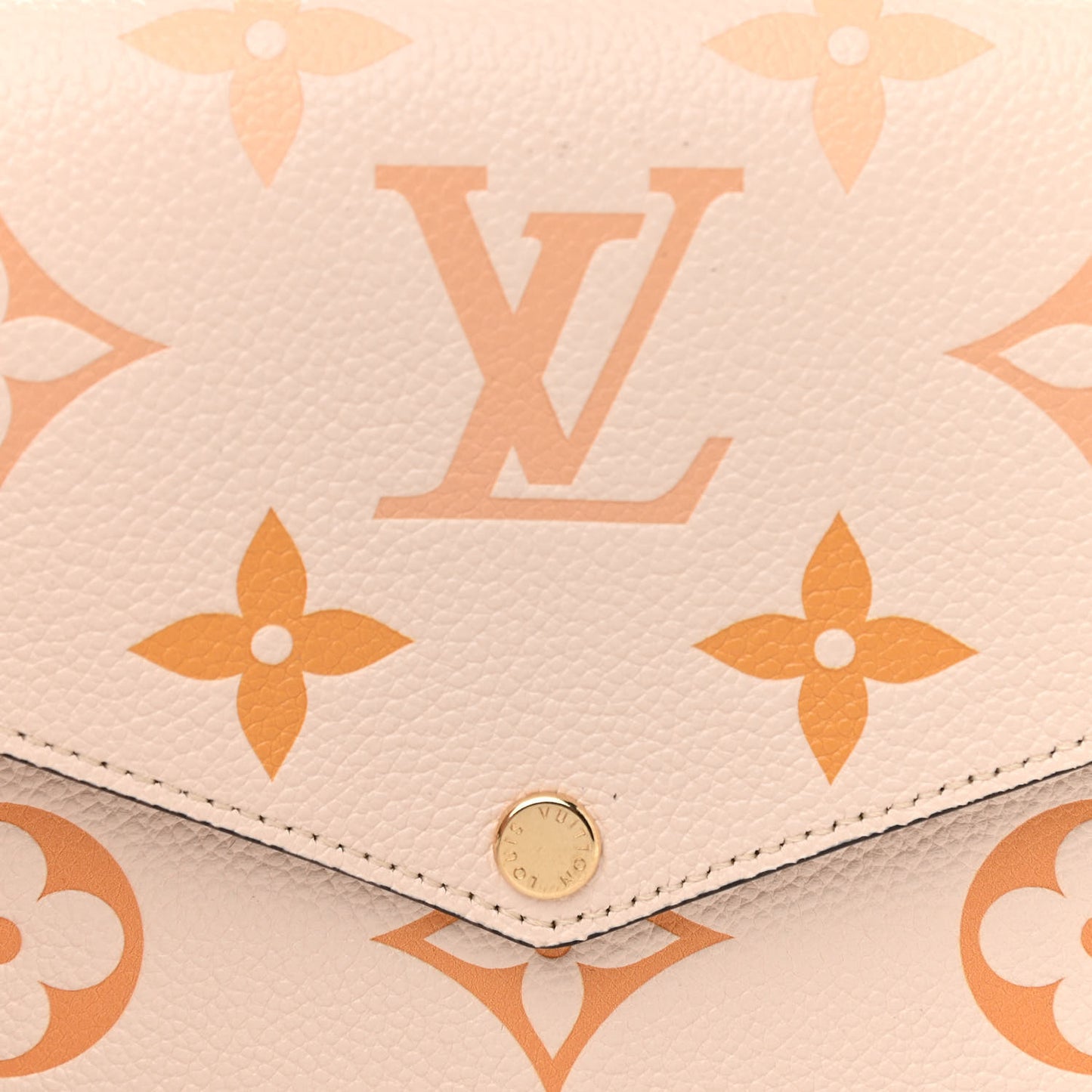 Empreinte Monogram Giant By The Pool Felicie Pochette Chain Wallet Cream Saffron