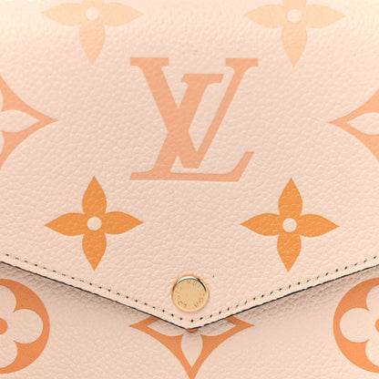 Louis Vuitton Empreinte Monogram Giant By The Pool Felicie Pochette Chain Wallet Cream Saffron 8 of 12