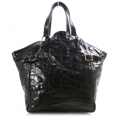 Saint Laurent Patent Croc Downtown Tote 1 of 10