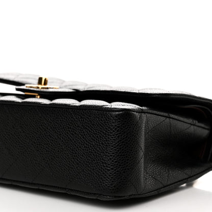 Chanel Caviar Quilted Medium Double Flap Black 10 of 11