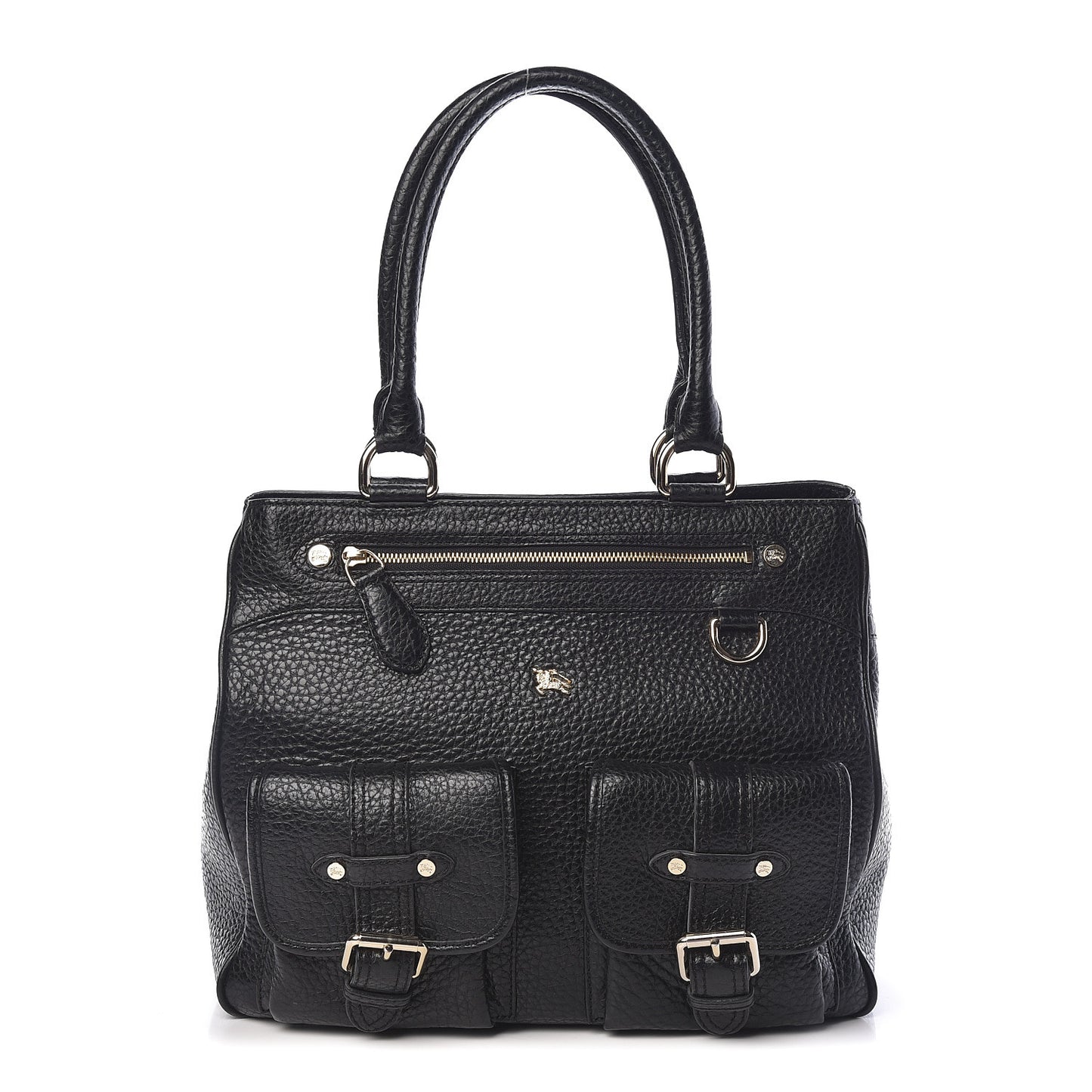 Heritage Grain Front Pocket Tote Black