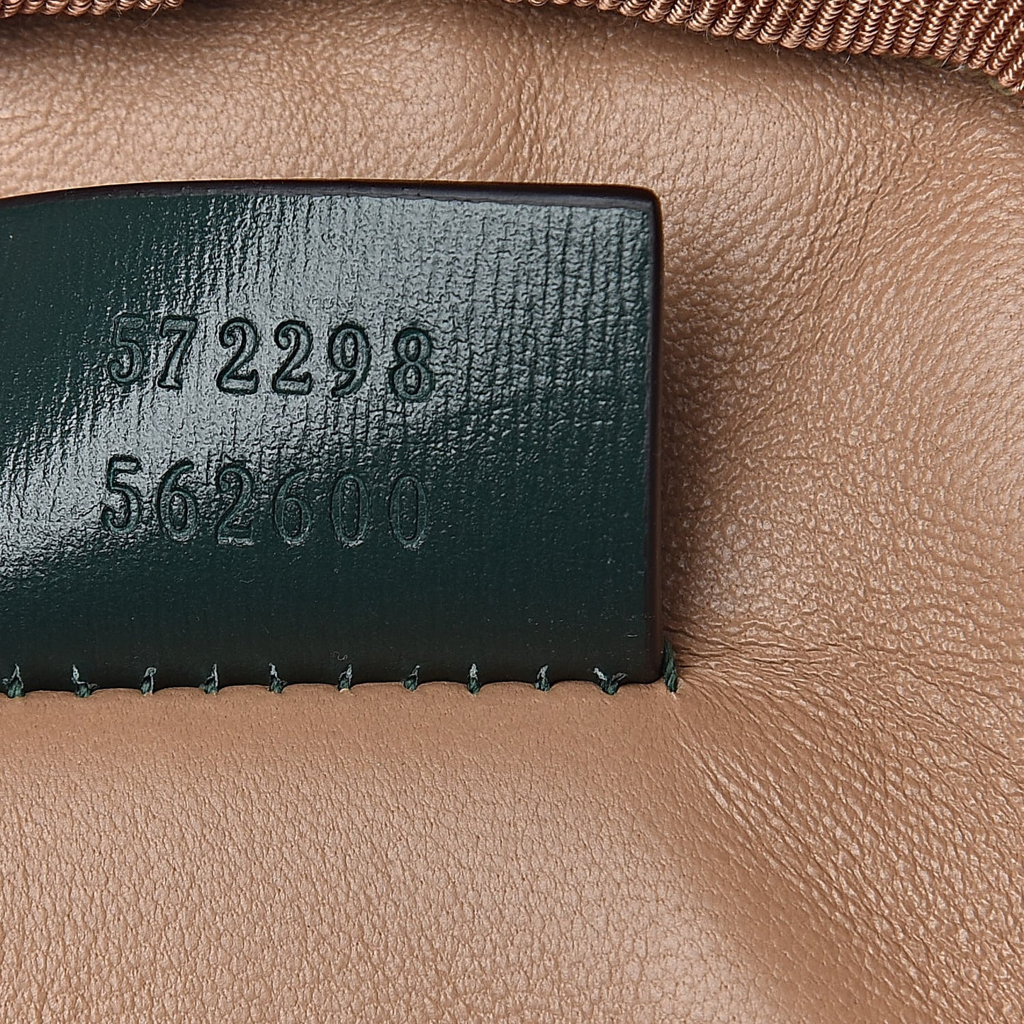 Calfskin Trapuntata Zumi Belt Bag Vintage Green