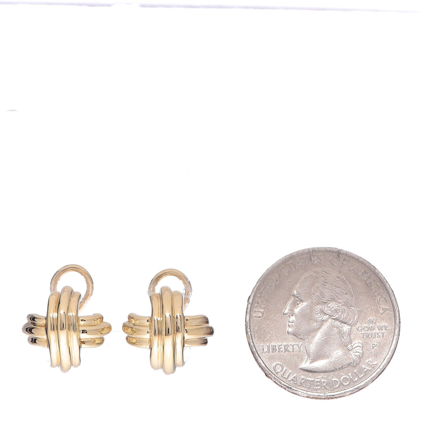 18K Yellow Gold Signature X Earrings