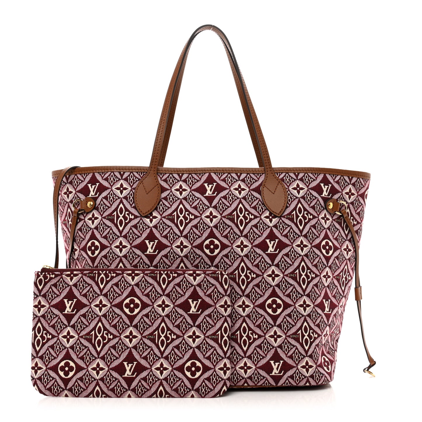 Jacquard Since 1854 Neverfull MM Bordeaux