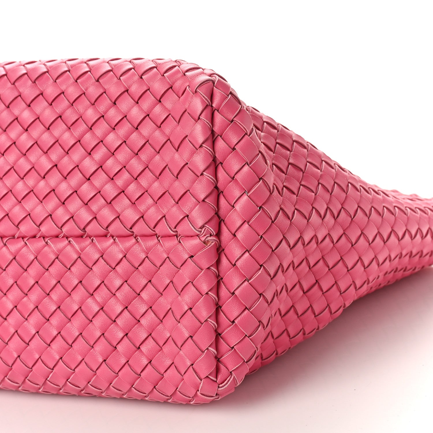Bottega Veneta Lambskin Intreccio Medium Cabat Milkshake 9 of 9