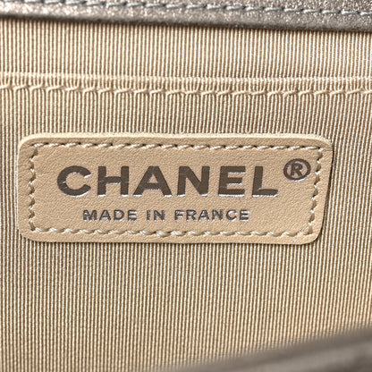 Chanel Iridescent Calfskin Quilted Strass Medium Paris Dallas Boy Flap Dark Khaki 6 of 7