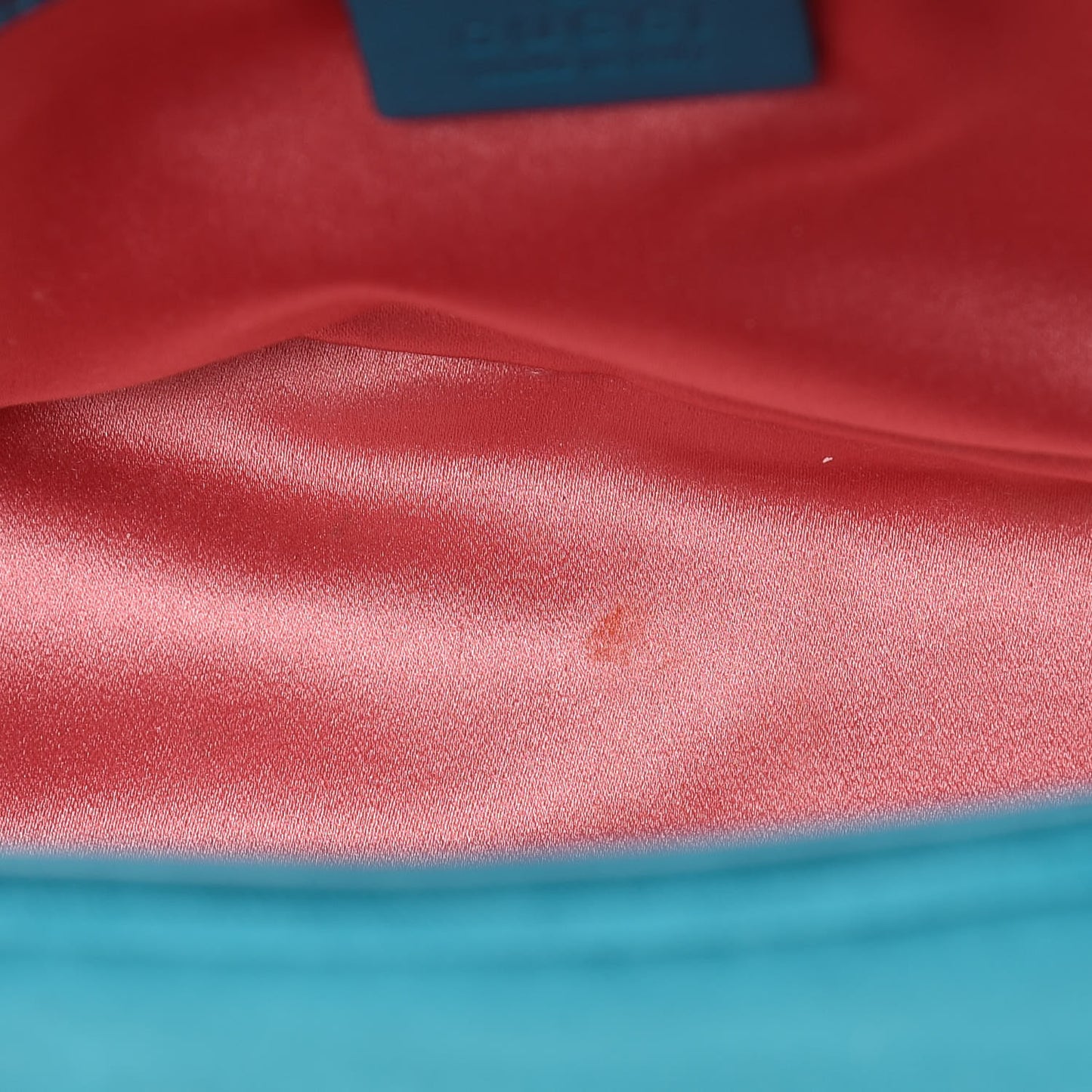 Velvet Matelasse Small GG Marmont Shoulder Bag Pavone Cyan
