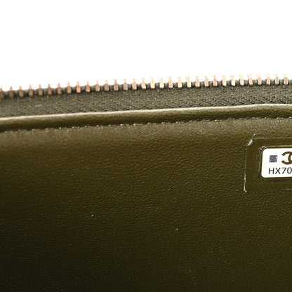 Chanel Lambskin Quilted Pick Me Up Vanity Case Khaki 7 of 11