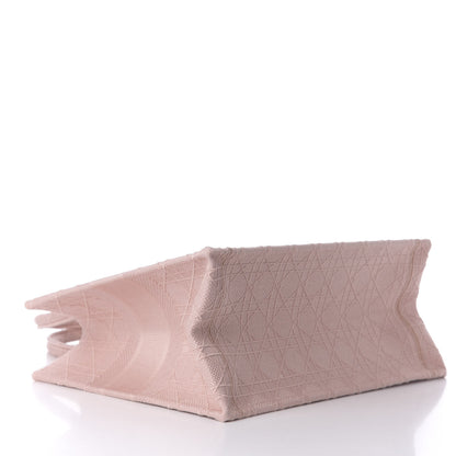 Christian Dior Canvas Embroidered Cannage Medium Book Tote Bois De Rose 5 of 18
