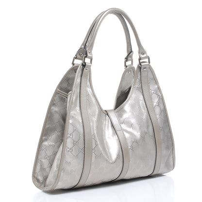 Gucci Imprime Monogram Medium Joy Shoulder Bag Silver 3 of 7