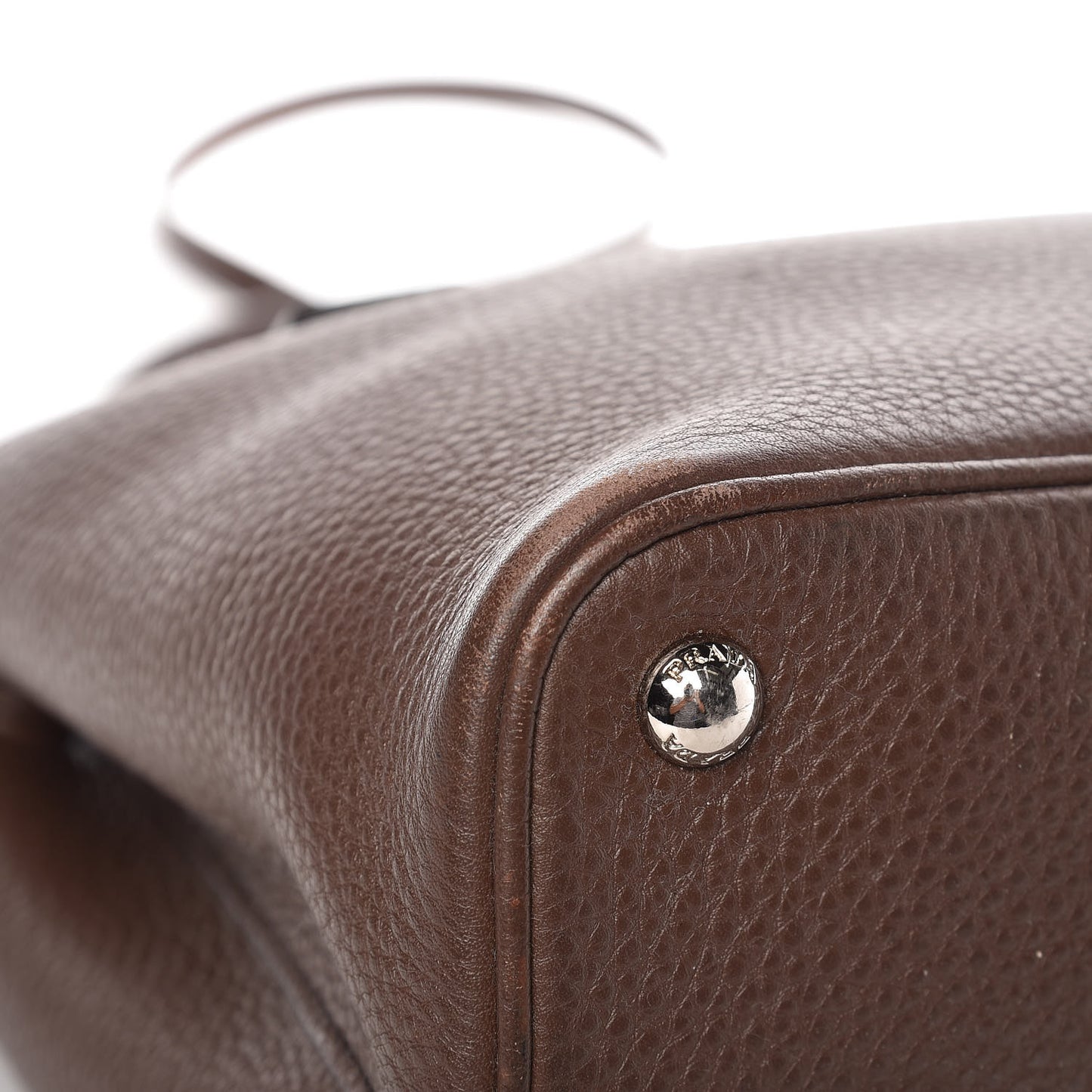 Vitello Daino Small Double Bag Bruciato Rame