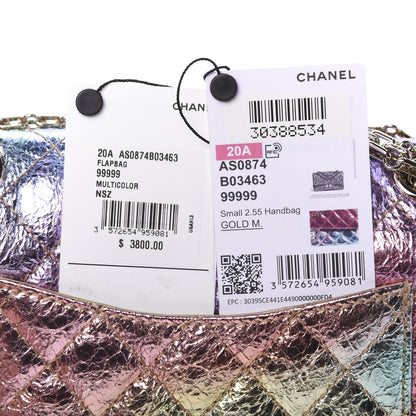 Chanel Metallic Goatskin Quilted Mini 2.55 Reissue Flap Multicolor 9 of 11