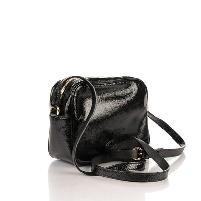 Gucci Soft Patent Small Soho Disco Bag Black 3 of 7