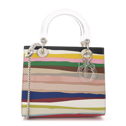 Christian Dior X WANG GUANGLE Technical Fabric Acrylic PVC Medium Lady Dior Multicolor 1 of 13