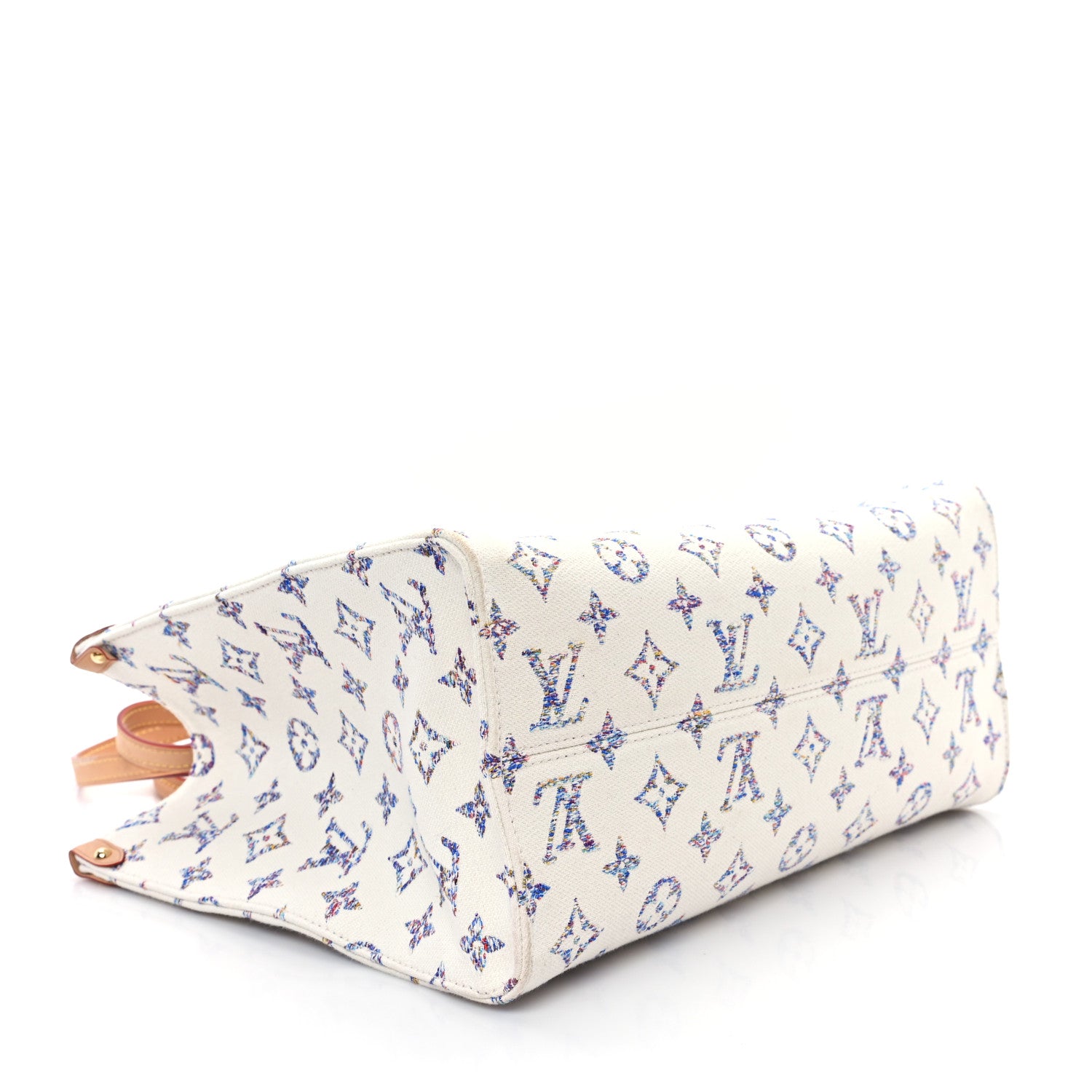 Louis Vuitton Monogram Jacquard Nautical Onthego MM Multicolor Beige 4 of 11