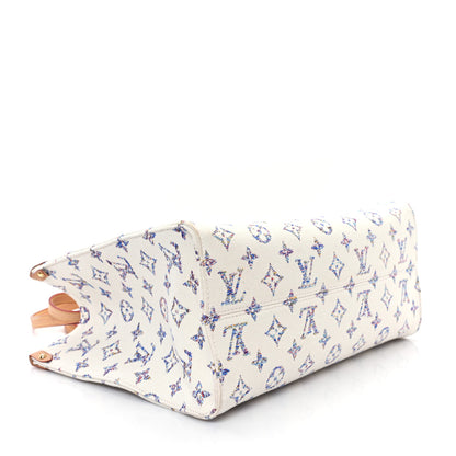 Louis Vuitton Monogram Jacquard Nautical Onthego MM Multicolor Beige 4 of 11