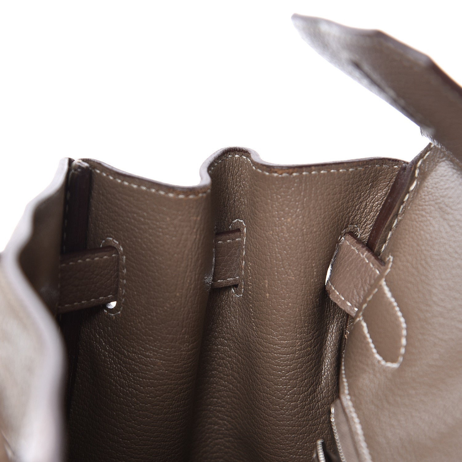 Hermes Taurillon Clemence Birkin 30 Etoupe 12 of 31