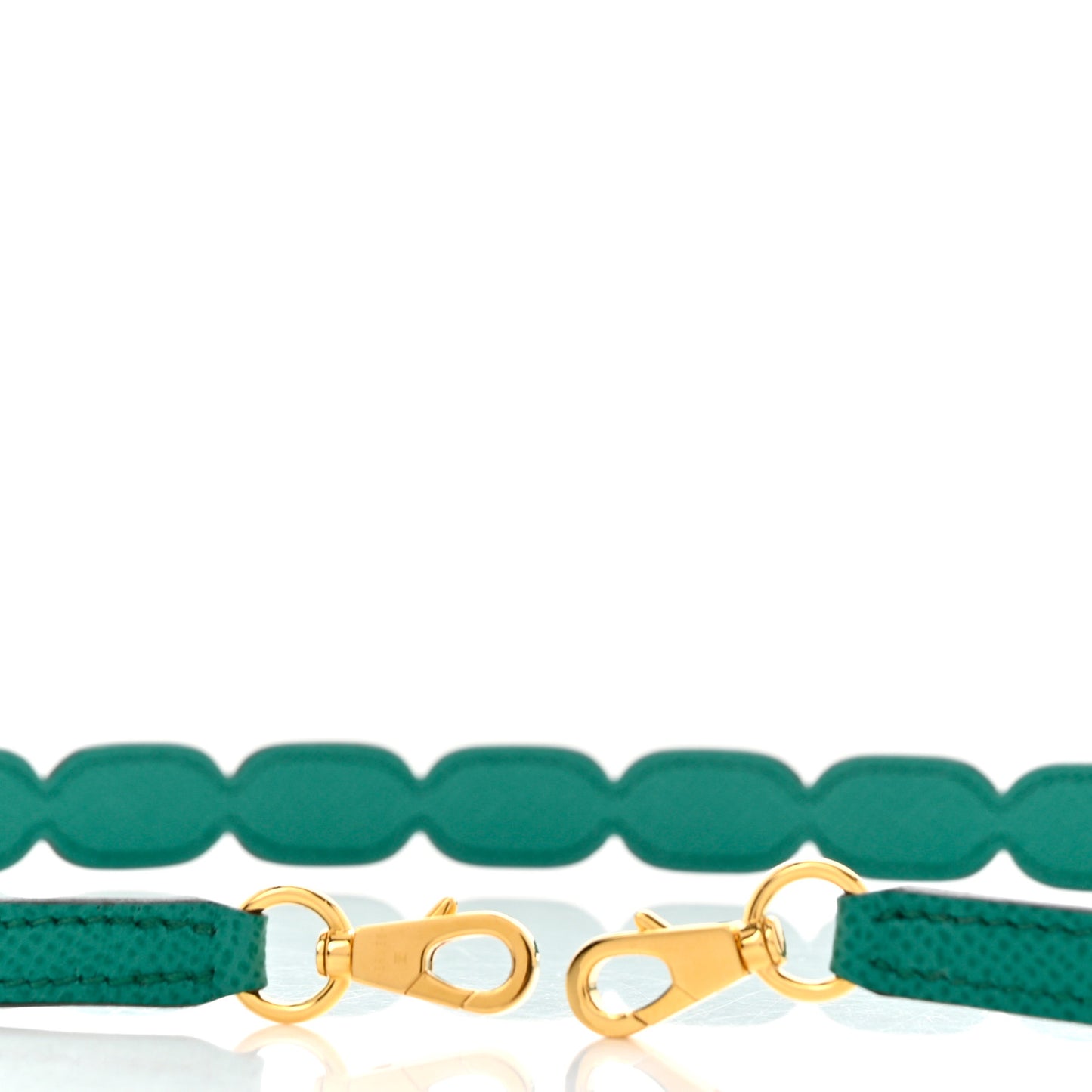 Epsom Petits Maillons Bag Strap Vert Jade Bleu Brume