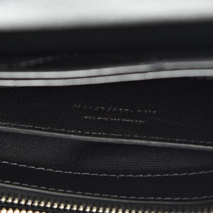 Saint Laurent Calfskin Y Quilted Monogram Small Loulou Chain Satchel Black 8 of 11