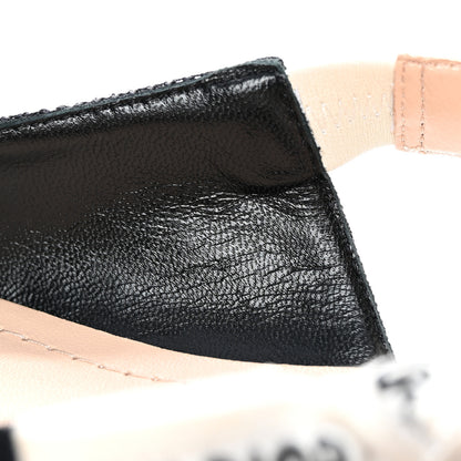 Christian Dior Technical Canvas Ribbon J'Adior Slingback Ballet Flats 38.5 Black 10 of 14