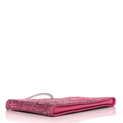 Judith Leiber Swarovski Crystal Wristlet Pouch Pink 4 of 6