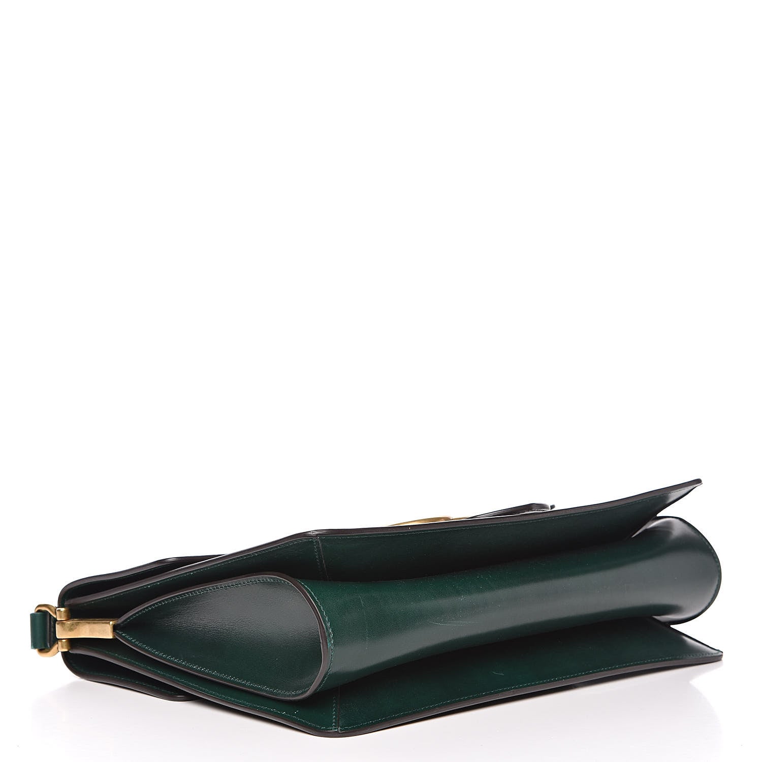 Gucci Tuscany Lux Calfskin Web GG Marmont Shoulder Bag Verde 4 of 15